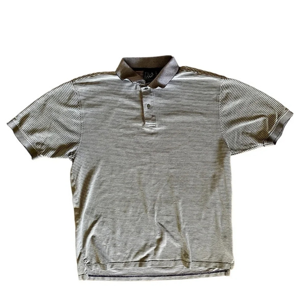 Jos. A. Bank Travelers Collection Purple & White Striped Polo Shirt L – Golf - Picture 2 of 10